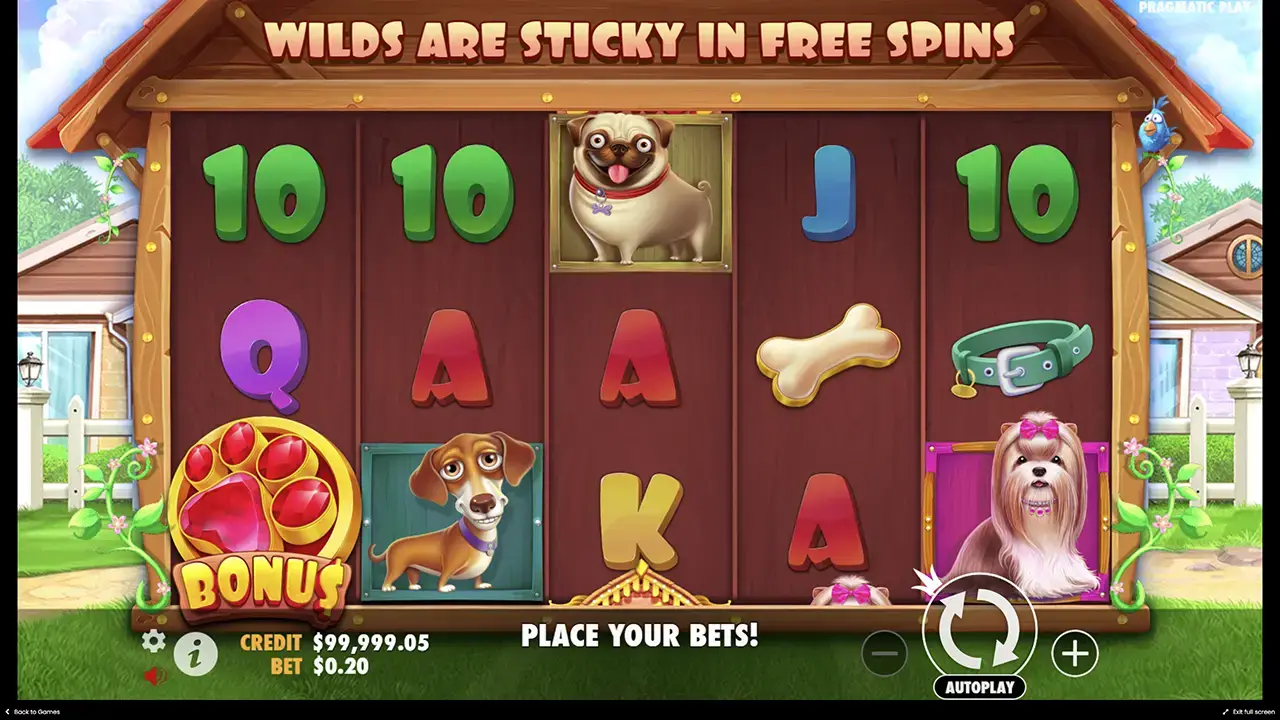 the Dog house wild символы