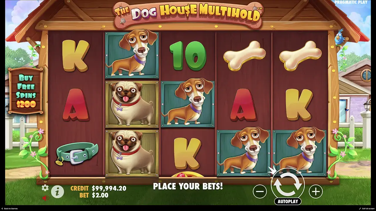 Бонусы в The Dog House Multihold