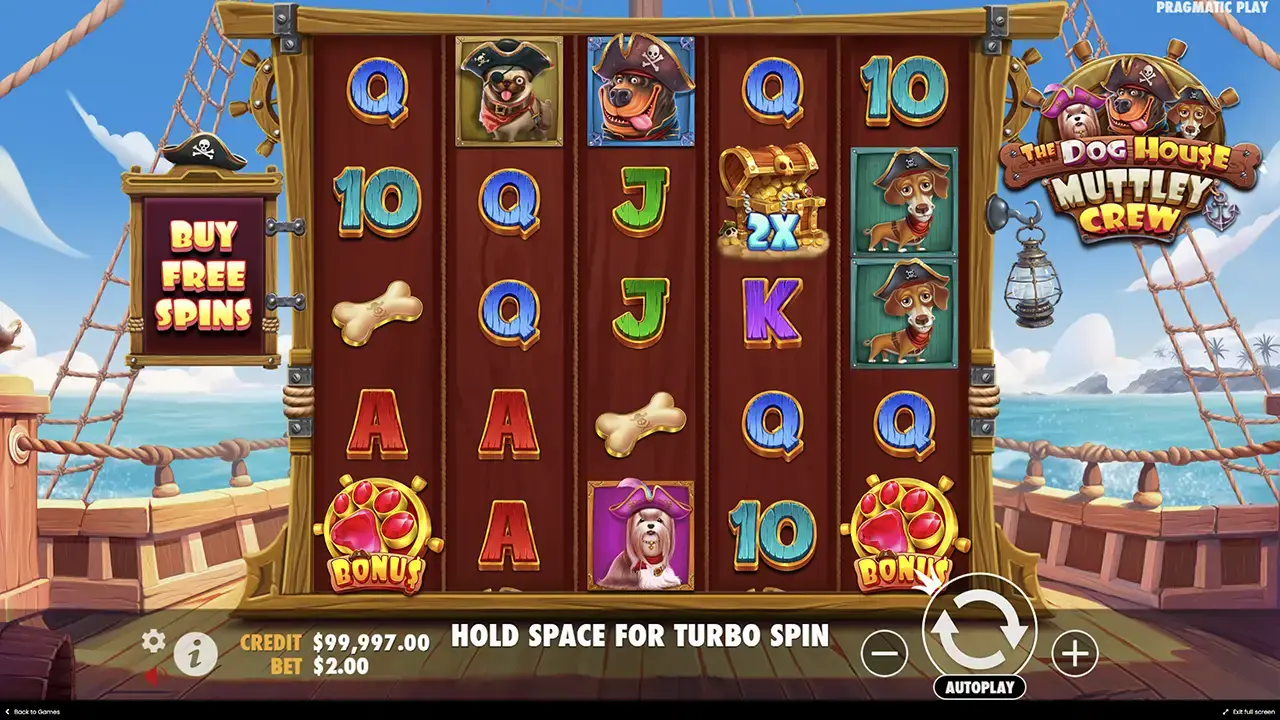 Бонусная игра в Dog House Muttley Crew